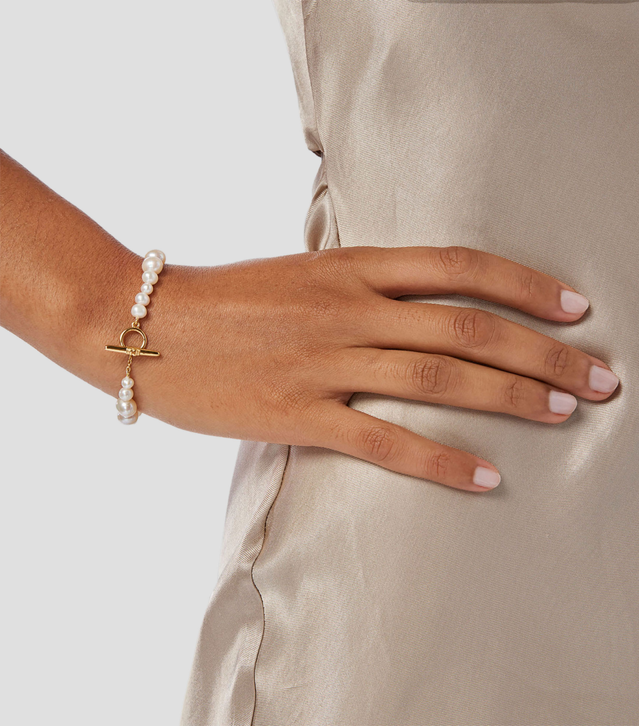 Pulsera en Plata .925 con Perlas Mujer